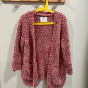 Zara Pink Oversized Chenille Sweater